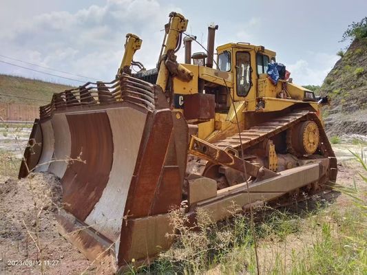 Couleur d'origine Bulldozer Caterpillar D11R utilisé avec éventreur hydraulique