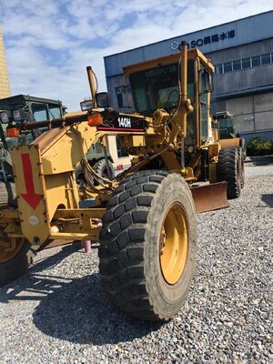 Couleur d'origine Cat 140H motor Grader utilisé avec mouvement de lame adaptable
