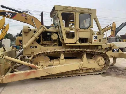 Puissante Caterpillar D7G Dozer d'occasion Économie d'énergie 6 voies lame