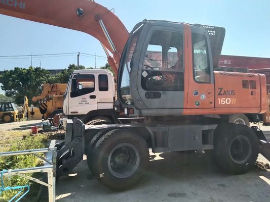 Couleur d'origine Utilisé Hitachi ZX160W Excavateur à roues en bon état