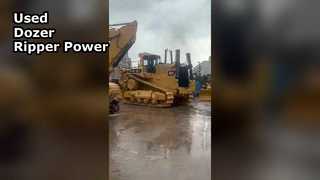 Un examen plus approfondi : Le Japon d'origine a utilisé un bulldozer sur chenilles CAT D10N avec éventreur hydraulique